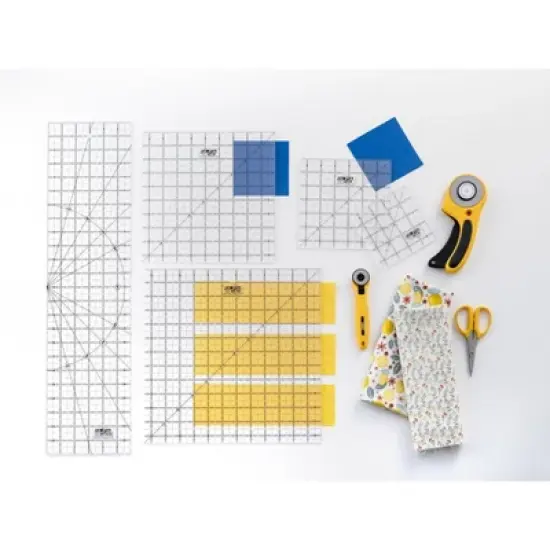 OLFA Frosted Advantage Non-Slip Ruler "The Charm"-4-1/2"X4-1/2" image {3}