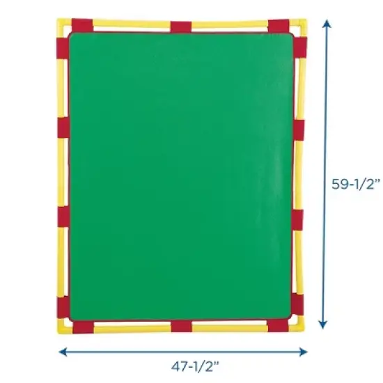 Children's Factory Contemporary Plastic Big Screen Kids PlayPanel Divider, Classroom Partitions, Free-Standing Fence For Nursuries/Home, Green image {4}