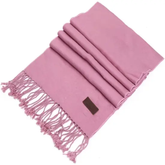 Mio Marino | Women's Solid Fringed 100% Cotton Scarf image {2}