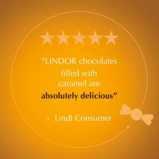 LINDOR, Lindt Caramel Chocolate Candy Truffles - 5.1oz image {6}