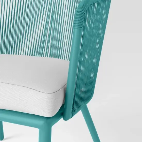 Fisher 3pc Deep Seating Patio Chat Set - Blue-Green - Project 62&trade; image {5}