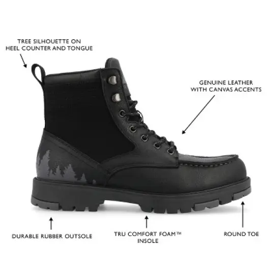 Territory Timber Tru Comfort Foam Water Resistant Moc Toe Lace-up Ankle Boot image {7}