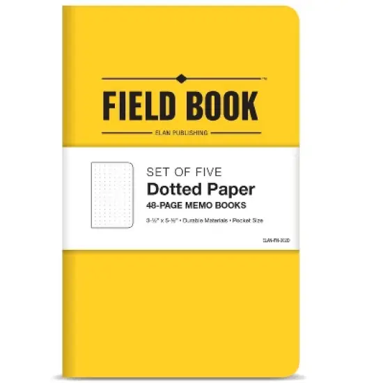 Elan Publishing Company Mini Field Book Set - Dots Text / Yellow Cover image {6}