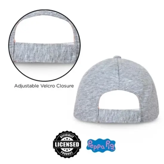 Peppa Pig Toddler Girls Baseball Cap- Grey image {3}