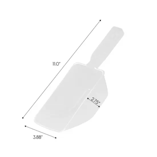 IRIS USA 12 Pack 2 Cup Pet Food Scoop, Clear image {4}