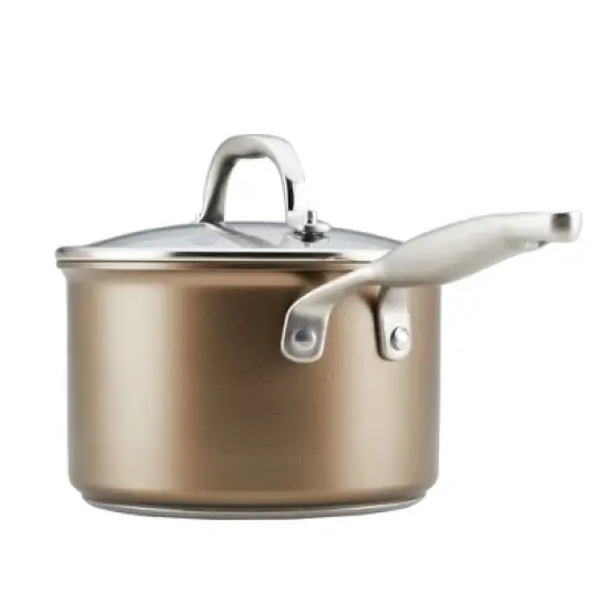 Anolon Ascend 3qt Hard Anodized Nonstick Saucepan with Lid Bronze image {11}