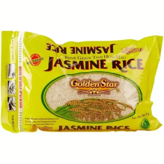 Golden Star Jasmine Rice - 12 pack, 2 lb image {1}