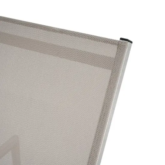 Christopher Knight Home Ally Patio Adjustable Mesh and Aluminum Chaise Lounges with Rope Wrapping, Silver image {6}