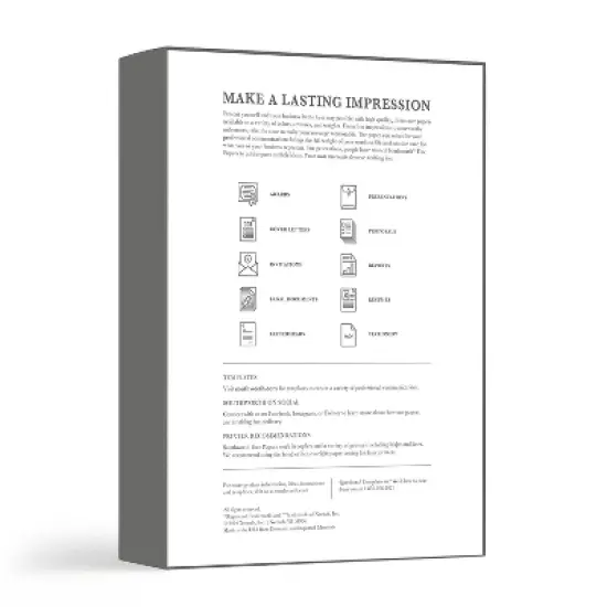 Southworth 25% Cotton Business Paper White 24 lbs. Wove 8-1/2 x 11 500/Box FSC 404C image {1}