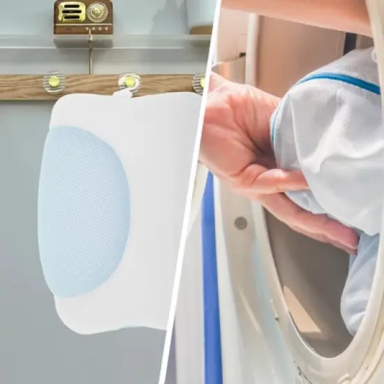 Unique Bargains Square Style Bath Pillow 9.06"x3.15" 1 Pc image {5}