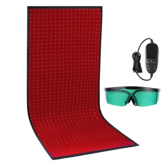 VEVOR Red Light Therapy Mat for Full Body, 1280PCS 3-Chip LED Light Therapy Pad & Controller, 660nm Red & 850nm Near Infrared Light Therapy image {8}