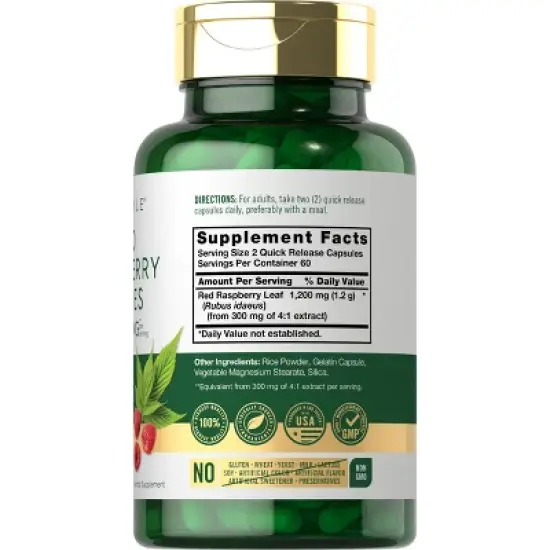 Carlyle Red Raspberry Leaf 1200mg | 120 Capsules image {1}