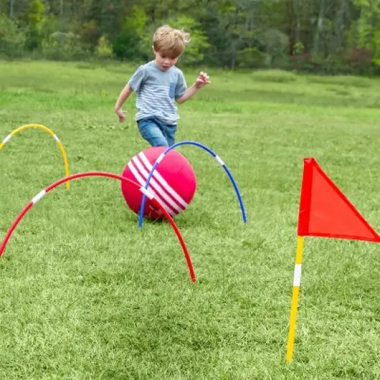 HearthSong Oversized Kick Croquet Outdoor Game for Kids image {5}