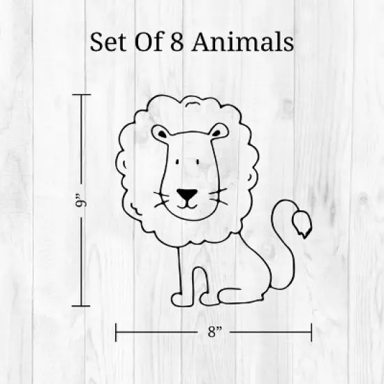 Safari Animals Wall Decor - Decalcomania image {7}
