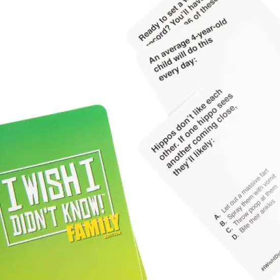 I Wish I Didn't Know! Family Edition Trivia Game by What Do You Meme? Family image {1}