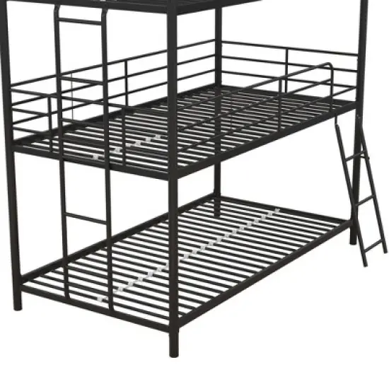 Triple Twin Zeke Metal Bunk Bed - Room & Joy image {8}