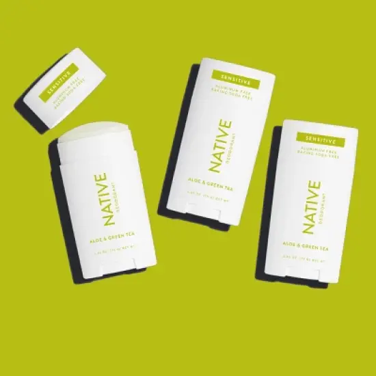 Native Sensitive Deodorant for Women - Aloe & Green Tea - 2.65oz image {5}
