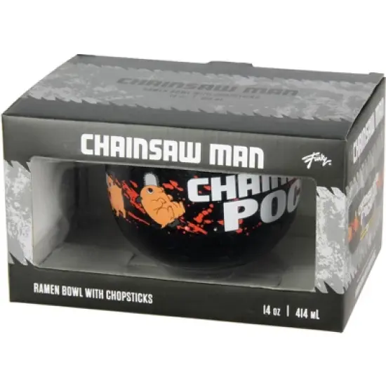 Chainsaw Man Pochita 14oz. Ramen Bowl with Bamboo Chopsticks Gift Box Set image {5}