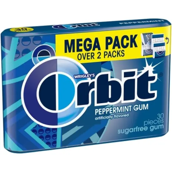 Orbit Gum Sugar-Free Peppermint Chewing Gum - 30ct image {1}