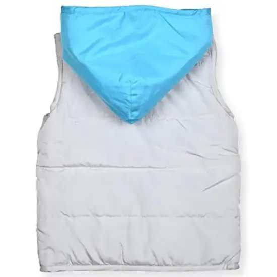 Warner Bros Boy's Batman 3 Piece Coordinates, Graphic Printed Hooded Puffer Vest, Long Sleeve Shirt, and Jogger Pants Set for toddler image {1}