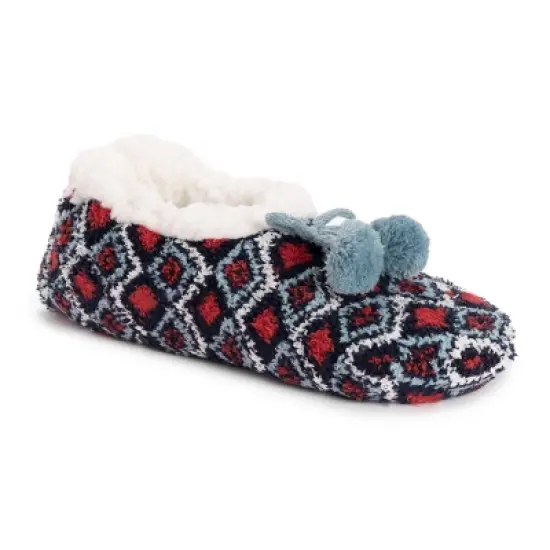 MUK LUKS Women's 4 Pack Ballerina Slipper & Sock Set image {3}