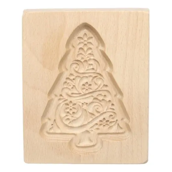 Unique Bargains Wooden 3D Carved Smooth Vintage Baking Cookie Biscuit Mould image {8}