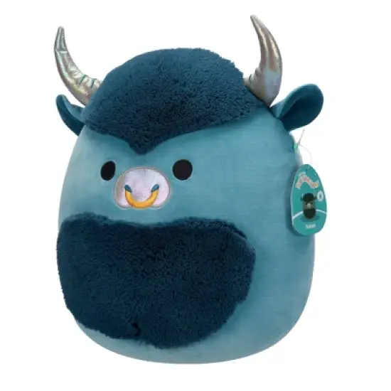 Squishmallows 14" Bison Stuffed Animal: Character Theme, Creative Thinking Focus, Polyester Material image {10}
