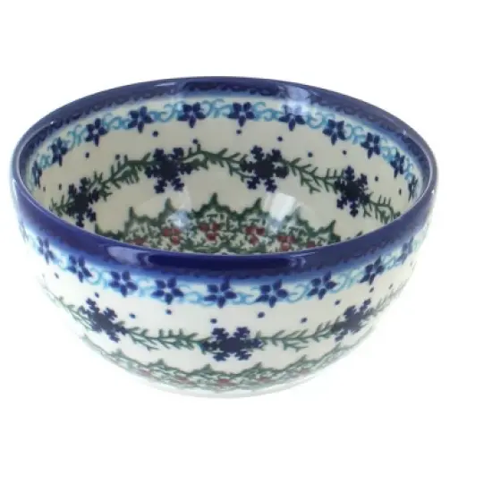 Blue Rose Polish Pottery 71 Vena Dessert Bowl image {19}