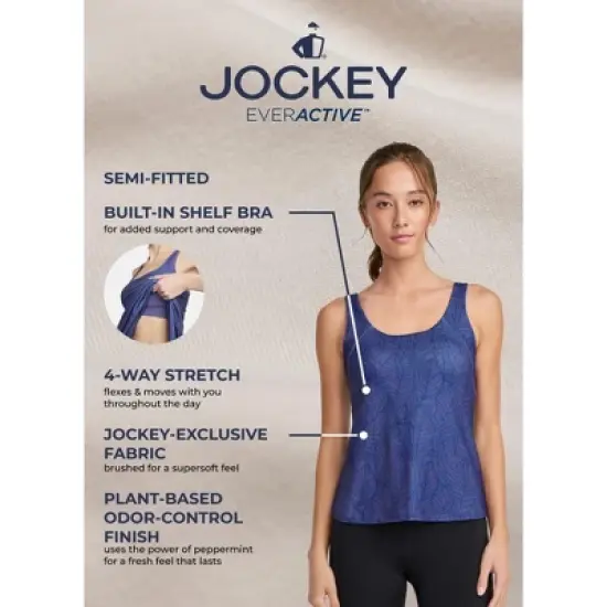 Jockey Women's EVERACTIVE Tank With Built-In Bra image {2}