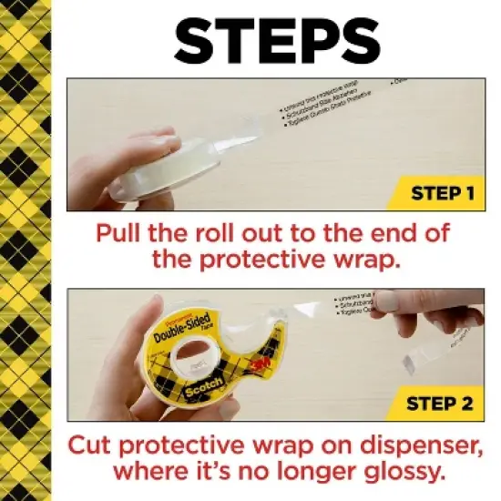 Scotch Double Sided Permanent Tape .75" x 300" image {3}