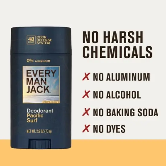 Every Man Jack 48-Hour Odor Defense Premium Deodorant - Pacific Surf - 2.6oz image {4}