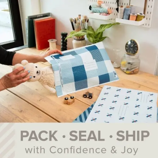 Scotch Poly Bubble Padded Mailer 3pk Large Blue image {8}