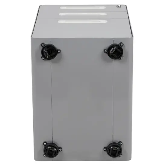 Flash Furniture Ergonomic 3-Drawer Mobile Locking Filing Cabinet with Anti-Tilt Mechanism and Hanging Drawer for Legal & Letter Files image {9}