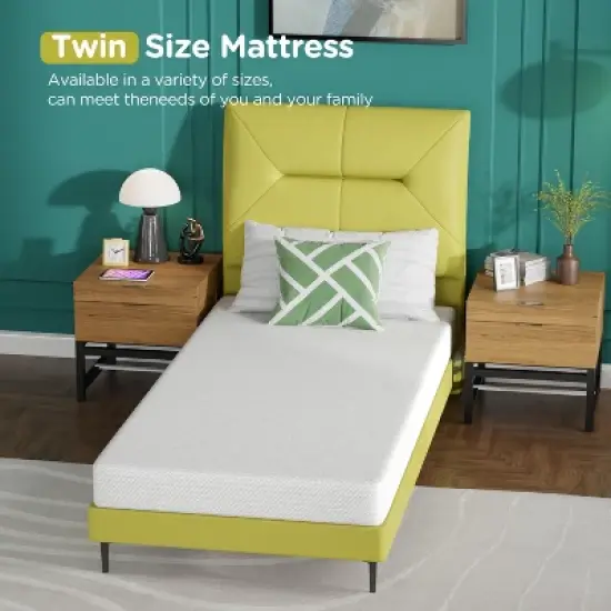 BestMassage 6 Inch Mattress Gel Memory Foam Mattress Medium Firmness Mattresses for Cool Sleep & Pressure Relief CertiPUR-US Certified image {1}