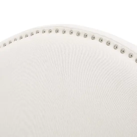 Arched Camel-Back Upholstered Headboard Queen Size with Nailhead Stud Trim, Adjustable Height Full/Queen Beds Headboard -Christopher Knight Home image {3}