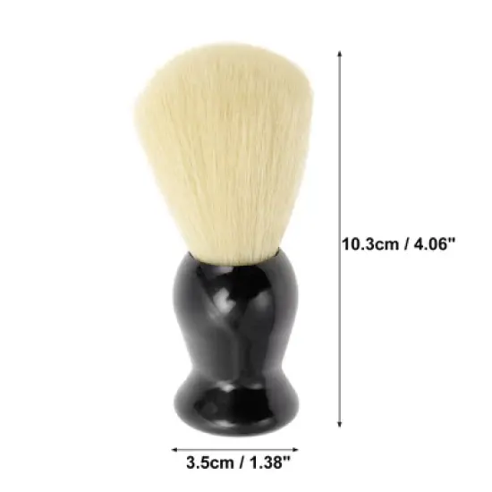 Unique Bargains Convenient Shaving Brush 4.06"x1.38" Black 1 Pc image {1}