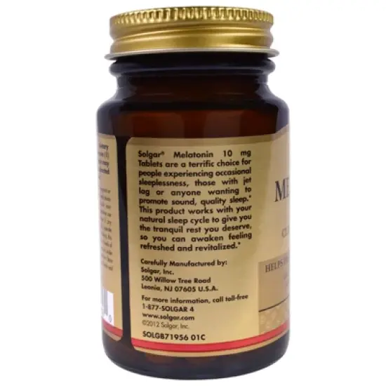 Solgar Melatonin, 10 mg, 60 Tablets image {2}