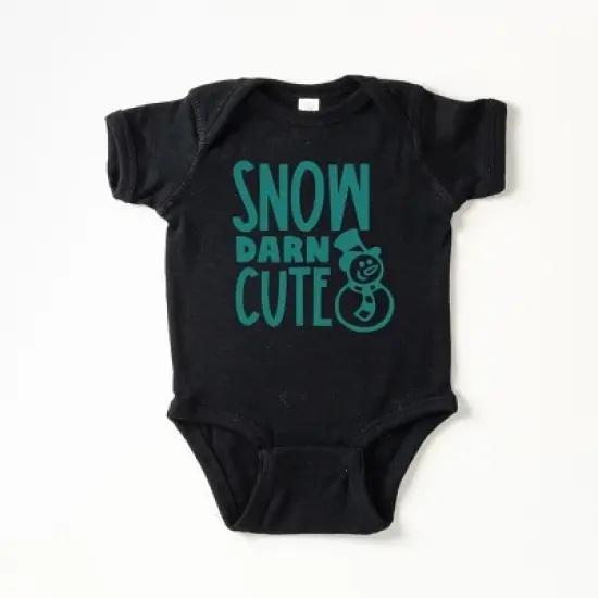 The Juniper Shop Snow Darn Cute Baby Bodysuit image {3}