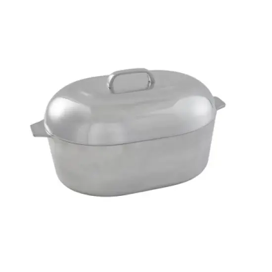 IMUSA 15" Cajun Classic Oval Aluminum Roaster image {4}