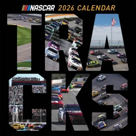 TF Publishing 13.5"x14.5" 2026 Nascar Tracks Wall Calendar image {1}