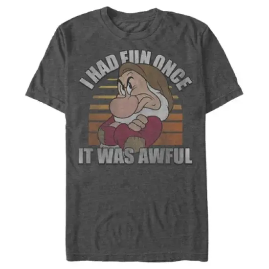 Men's Snow White and the Seven Dwarves Grumpy Fun Once T-Shirt image {3}