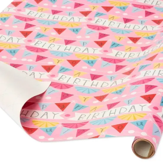 Birthday Banner Wrapping Paper - Spritz&trade; image {1}