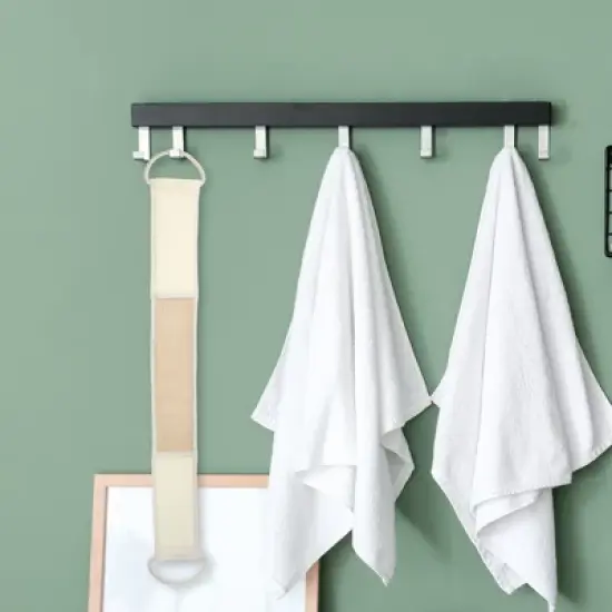 Unique Bargains Elasticity Body Scrub Towel 26.77"x3.35" Beige 1 Pc image {2}