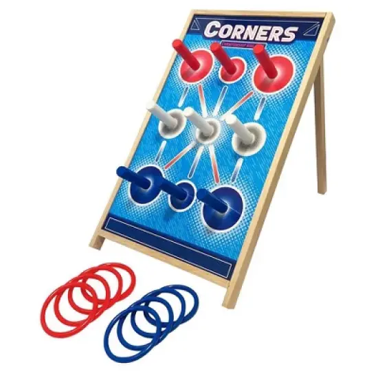 Corners Championship: Ring Toss Reinvented Wooden Peg Party Game, Ages 6+ image {10}