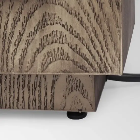 Wellington 48" Rectangular Iron Gas Fire Pit with Tank Holder - Brown - Christopher Knight Home image {7}