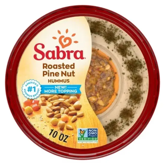 Sabra Roasted Pine Nuts Hummus - 10oz image {5}