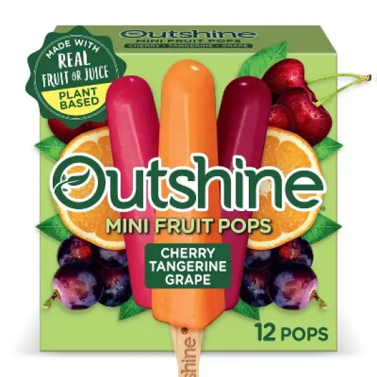 Outshine Cherry/Tangerine/Grape Frozen Fruit Bars - 18 fl oz/12ct image {16}