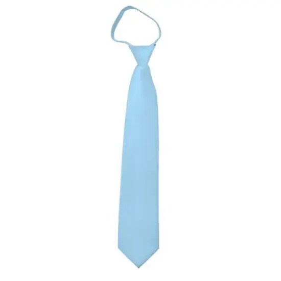 Men's Solid Color Zipper Neckties image {16}