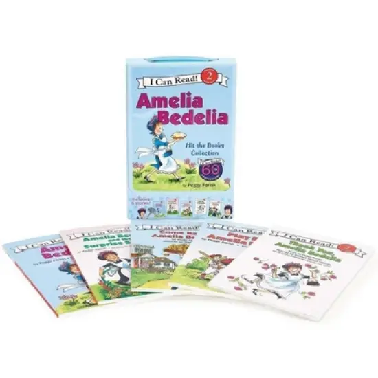 Amelia Bedelia 5-Book I Can Read Box Set #1: Amelia Bedelia Hit the Books - (I Can Read Level 2) by  Peggy Parish (Paperback) image {1}