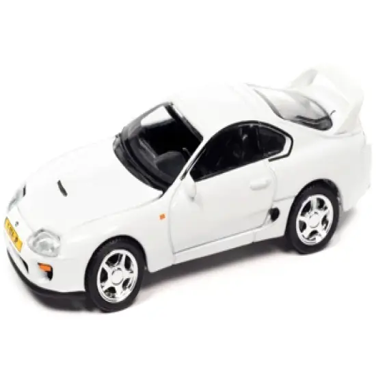 1997 Toyota Supra Super White "Modern Muscle" Limited Edition 1/64 Diecast Model Car by Auto World image {1}
